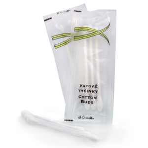 Kozmetické tyčinky vo fólii 4ks s logom/1.000ks